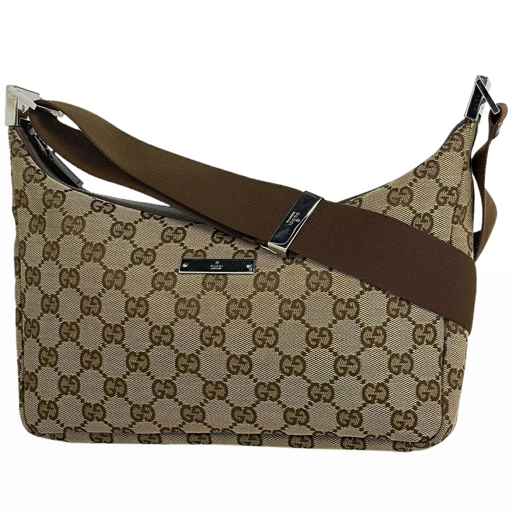 Gucci GG shoulder bag canvas brown